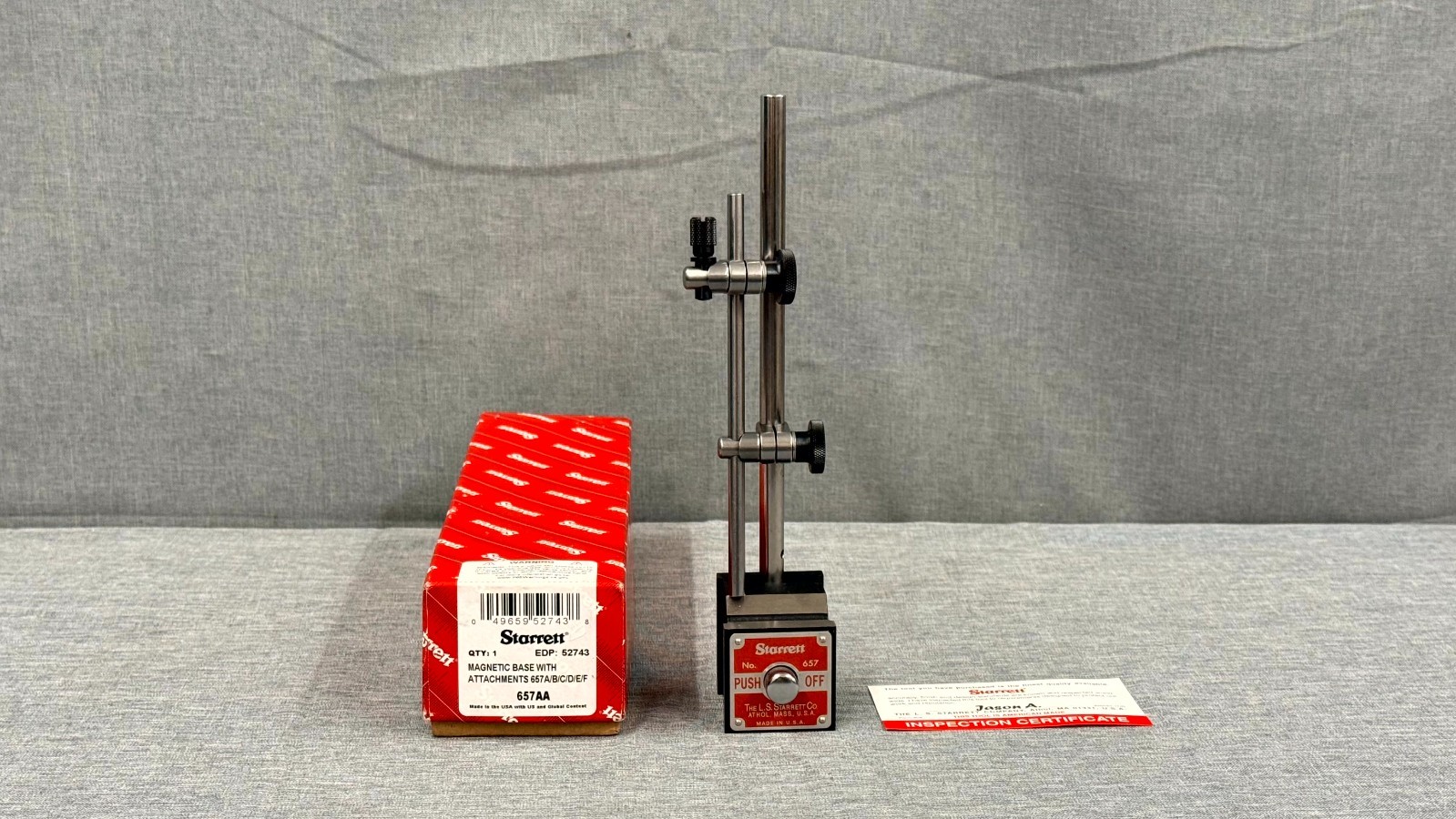 Starrett No. 657AA magnetic base - Made in the U.S.A. - 657 Free Shipping