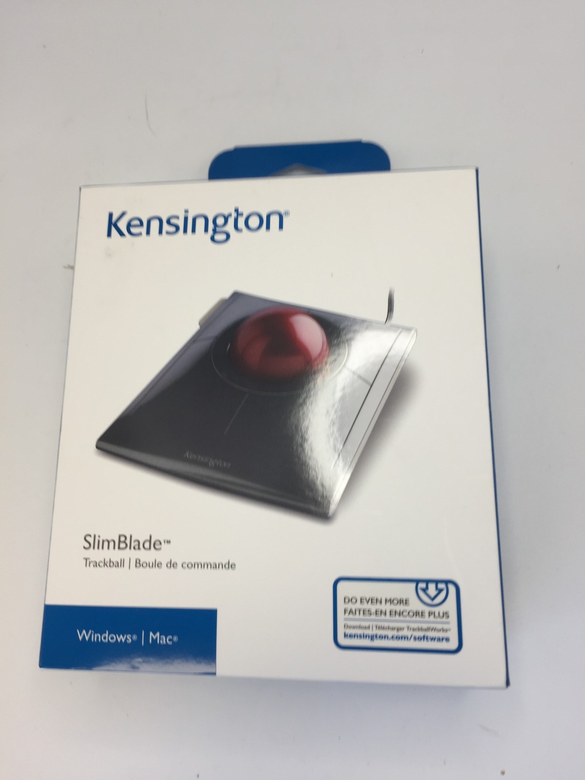 NEW Open Box Kensington SlimBlade Wired USB Trackball for Windows/Mac FREE SHIP