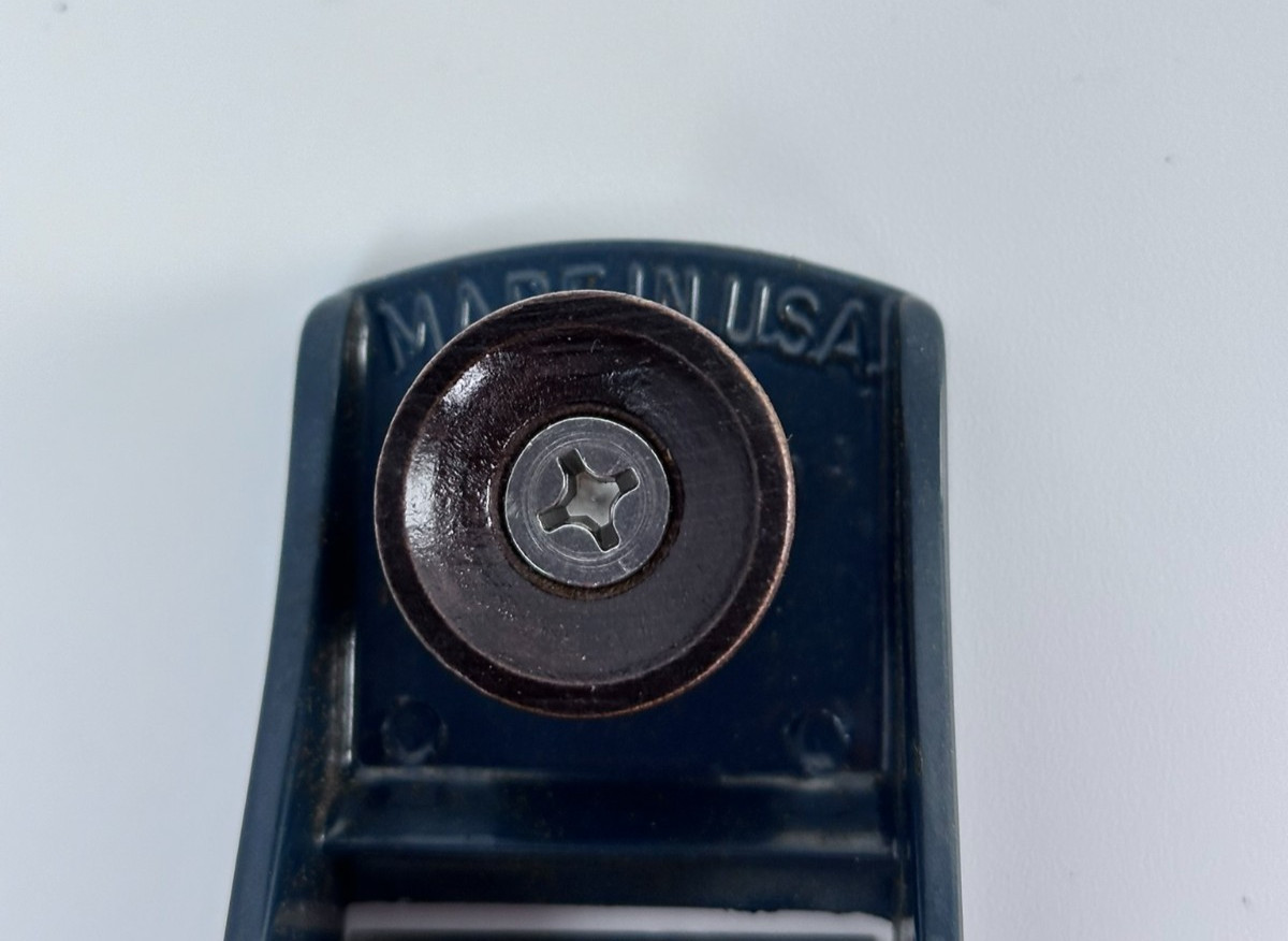 Buck Bros USA 7" Deluxe Block Plane With Angle Adjuster Blue Vintage