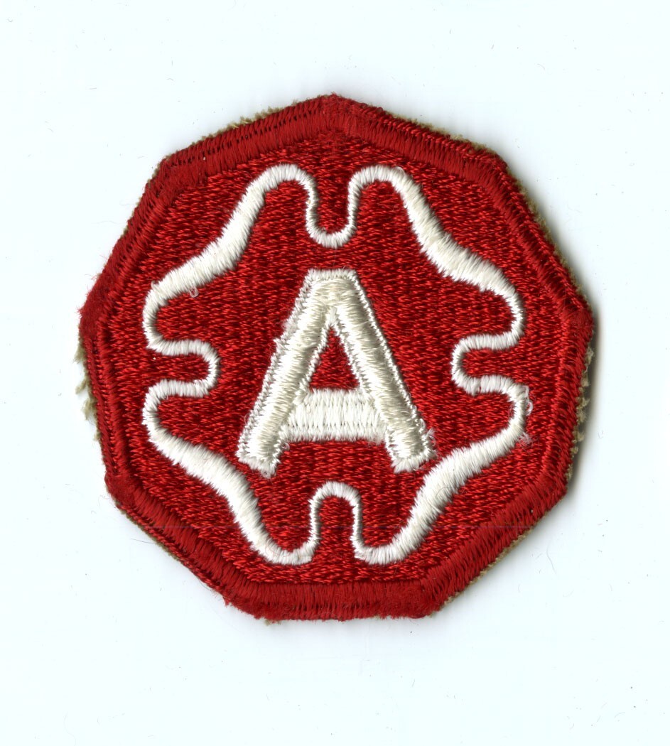 Ninth Army White Back Patch Europe Bulge Germany