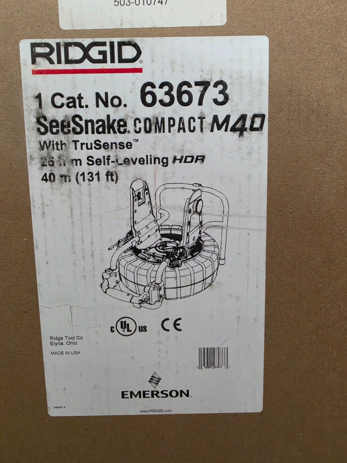 Ridgid 63673 SeeSnake Compact M40 w/TruSense Underground Inspection System