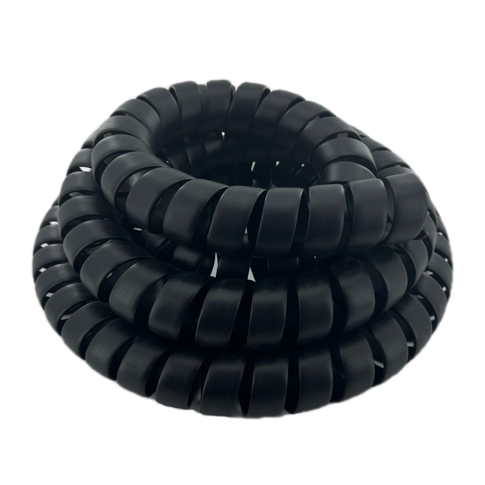 XIENLIU Spiral Wrap Cable Protector - 2.0" OD x 10' Pre-Cut Lengths - Black