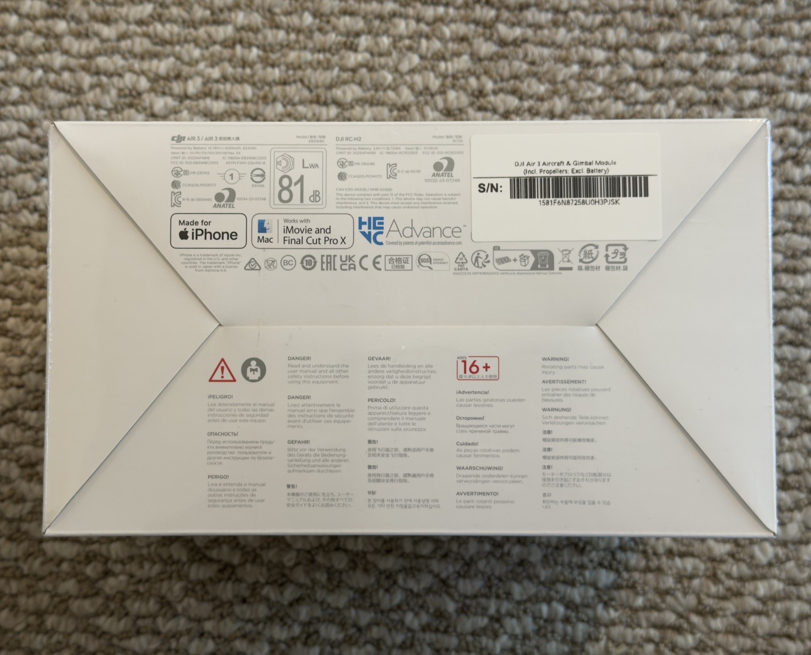 NEW DJI Air 3 Fly + EXTRA *** READ DESCRIPTION ***