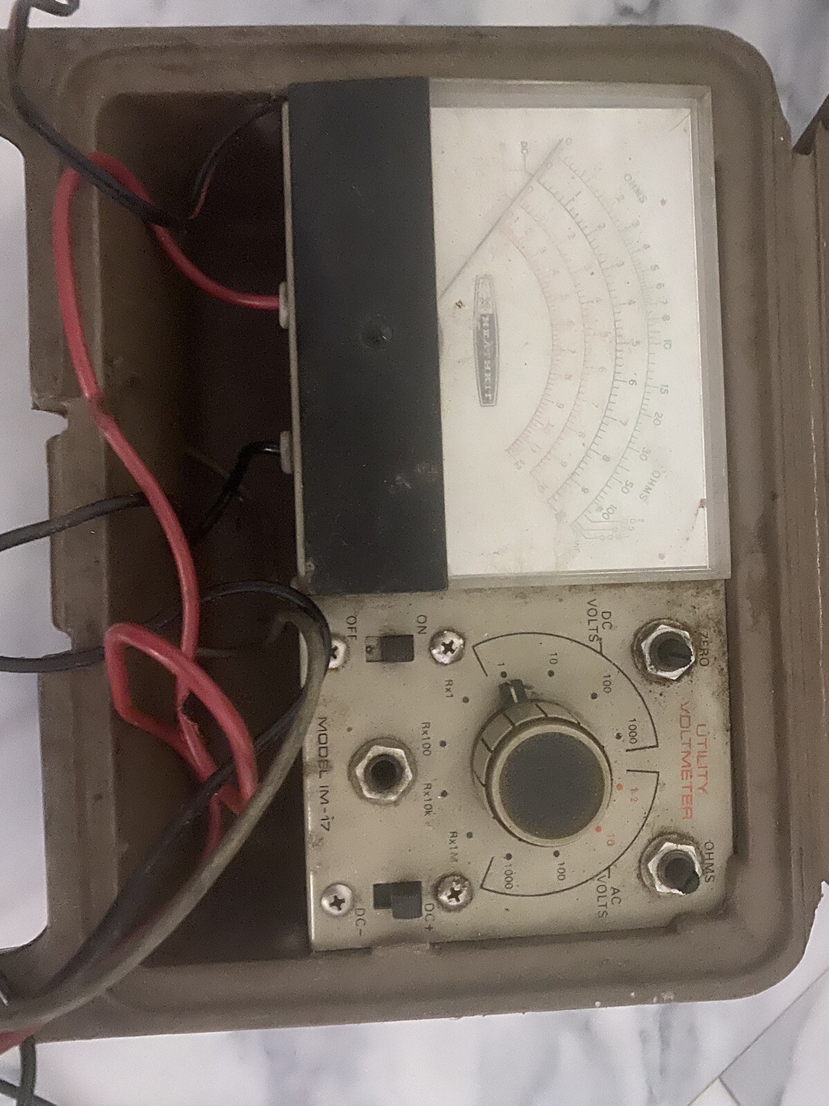 Heathkit IM-17 Utility Solid State Voltmeter In Case Vintage Test Equipment