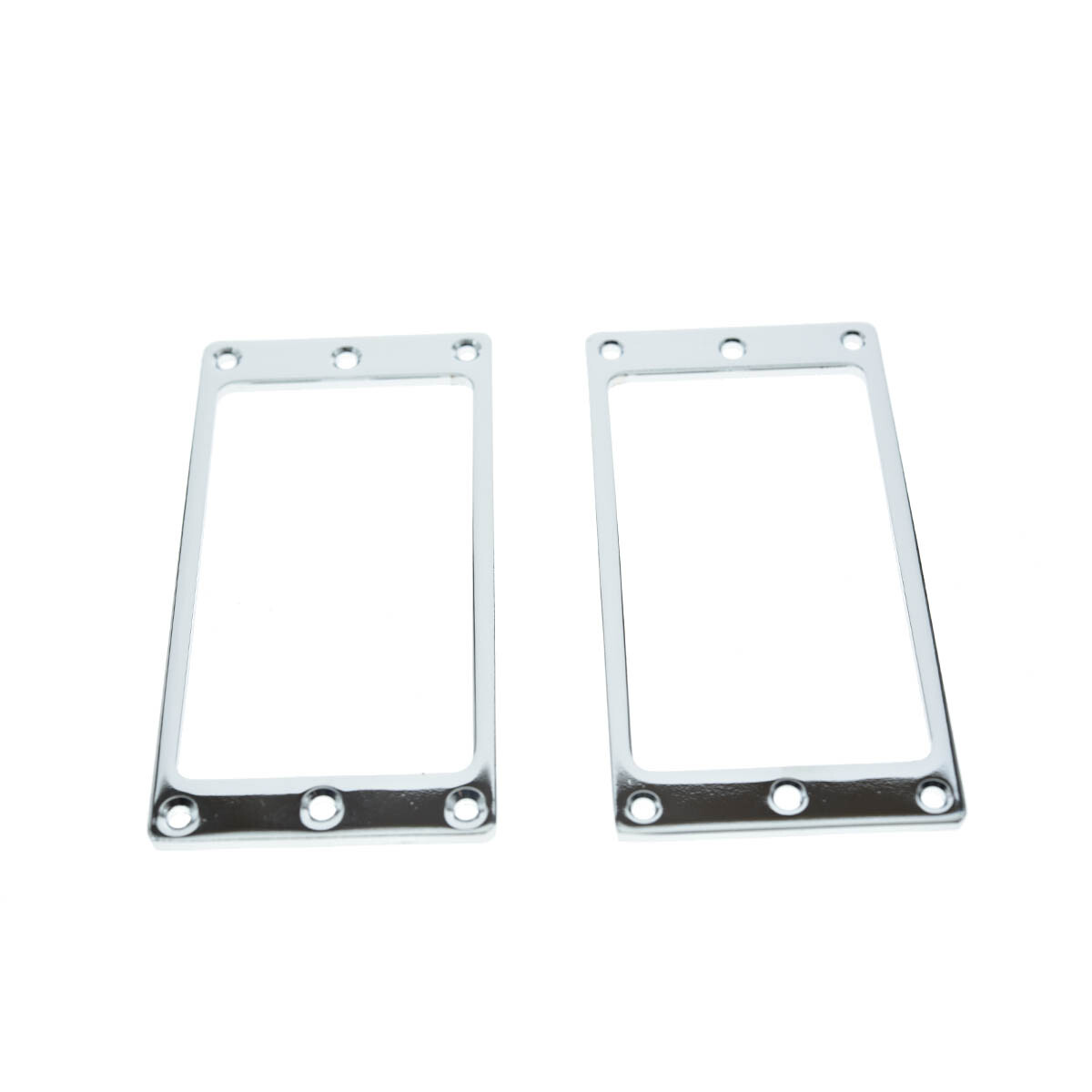 2x Metal Flat Bottom Humbucker Guitar Pickup Ring Pickup Frames