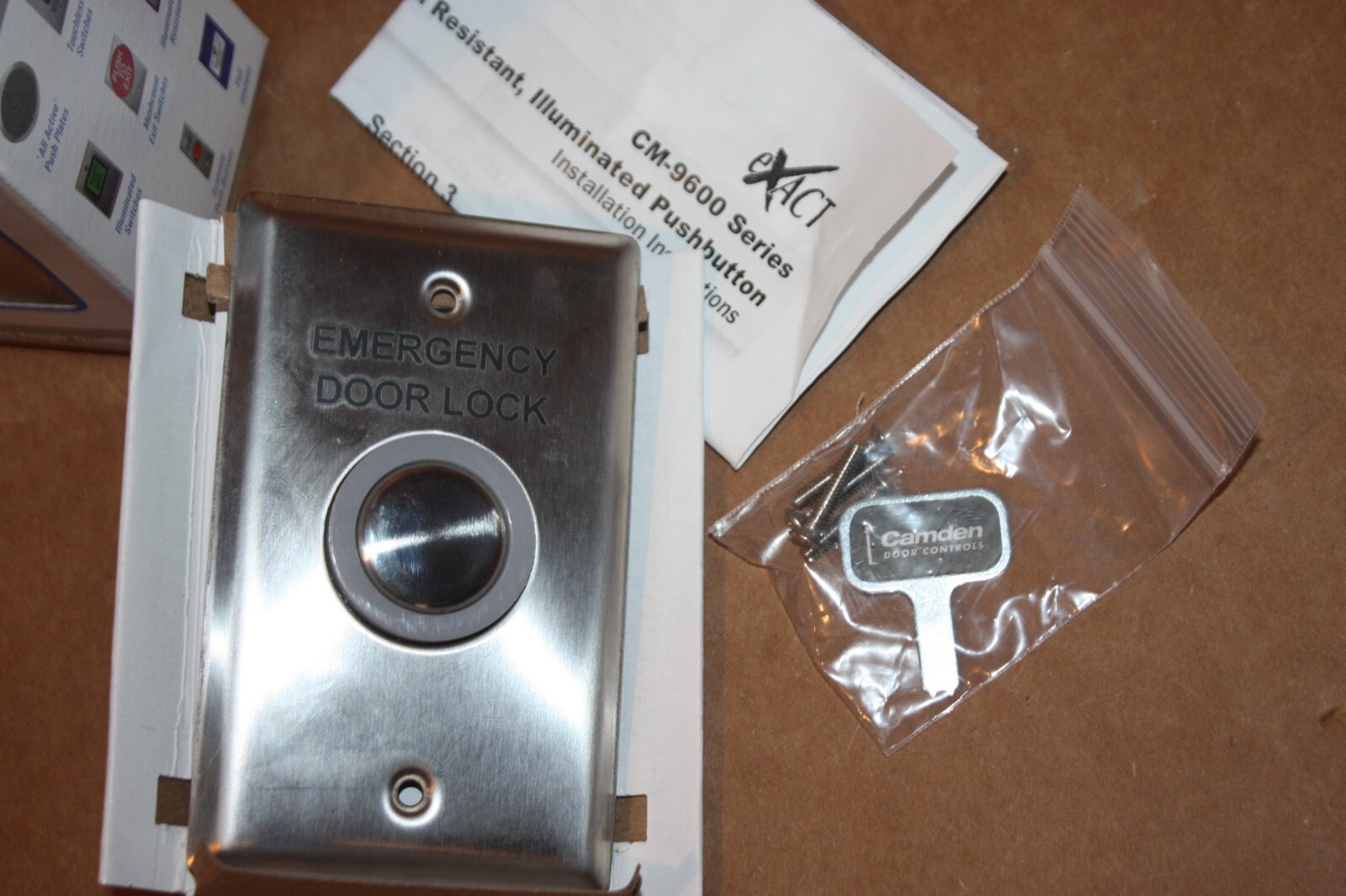 Door access release exit Button CM-9600 Illuminated RED/GREEN REX 12-24vdc