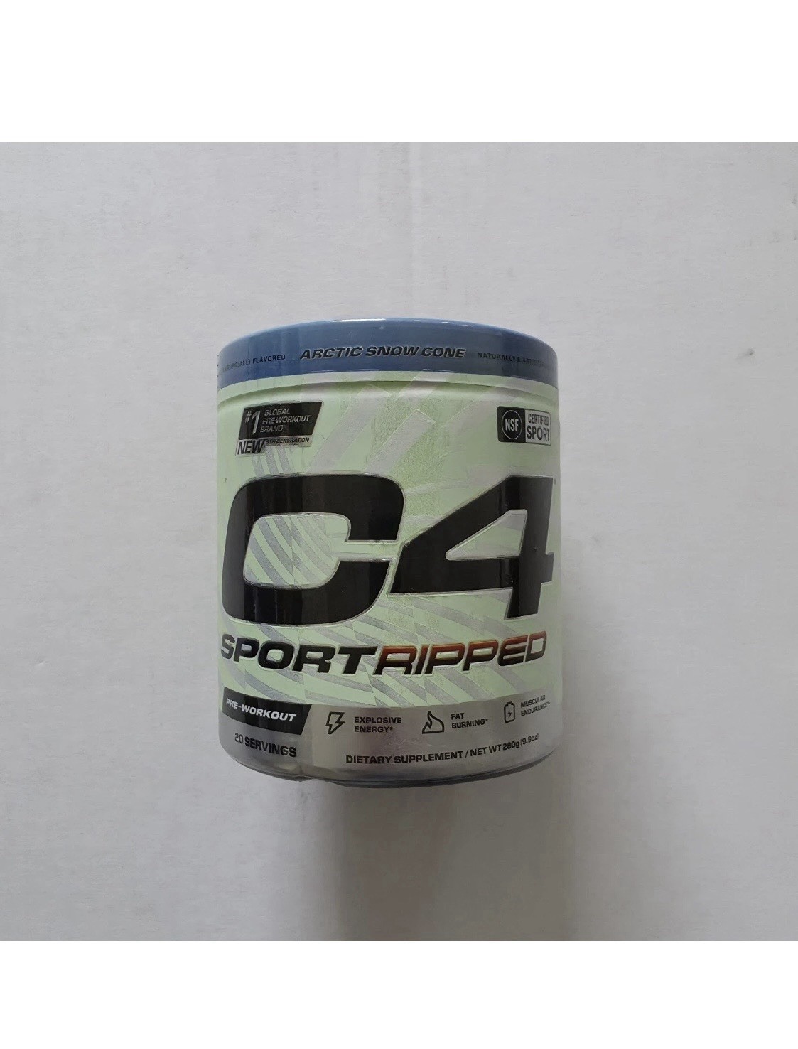 Cellucor C4 - Sport Ripped Pre-Workout Arctic Snow Cone - 20 Servings - 9.9oz