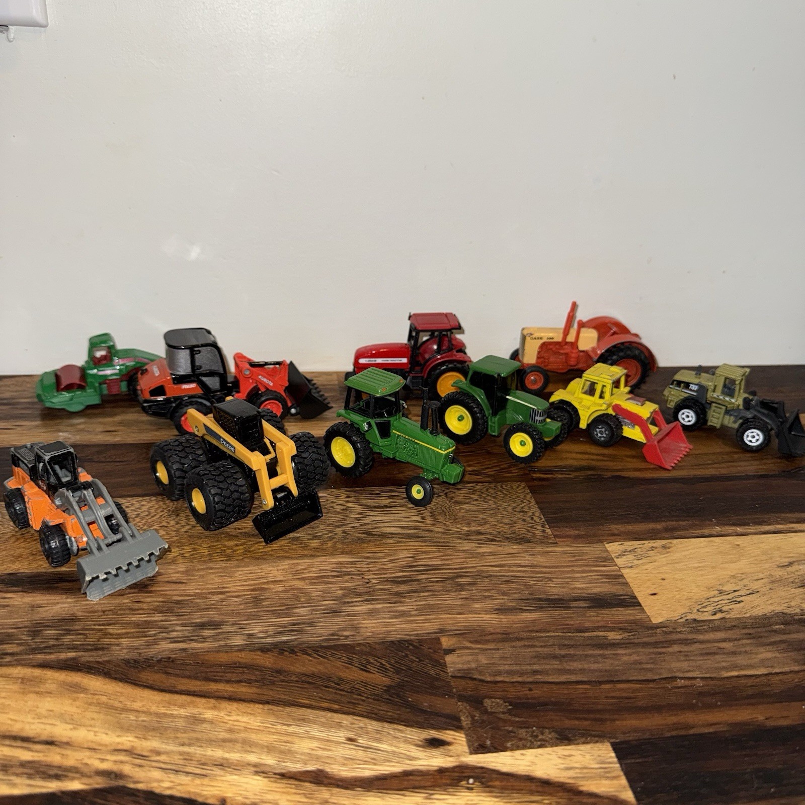 Lot Of Various Die cast Tractors Lot John Deere Case Kubota And More