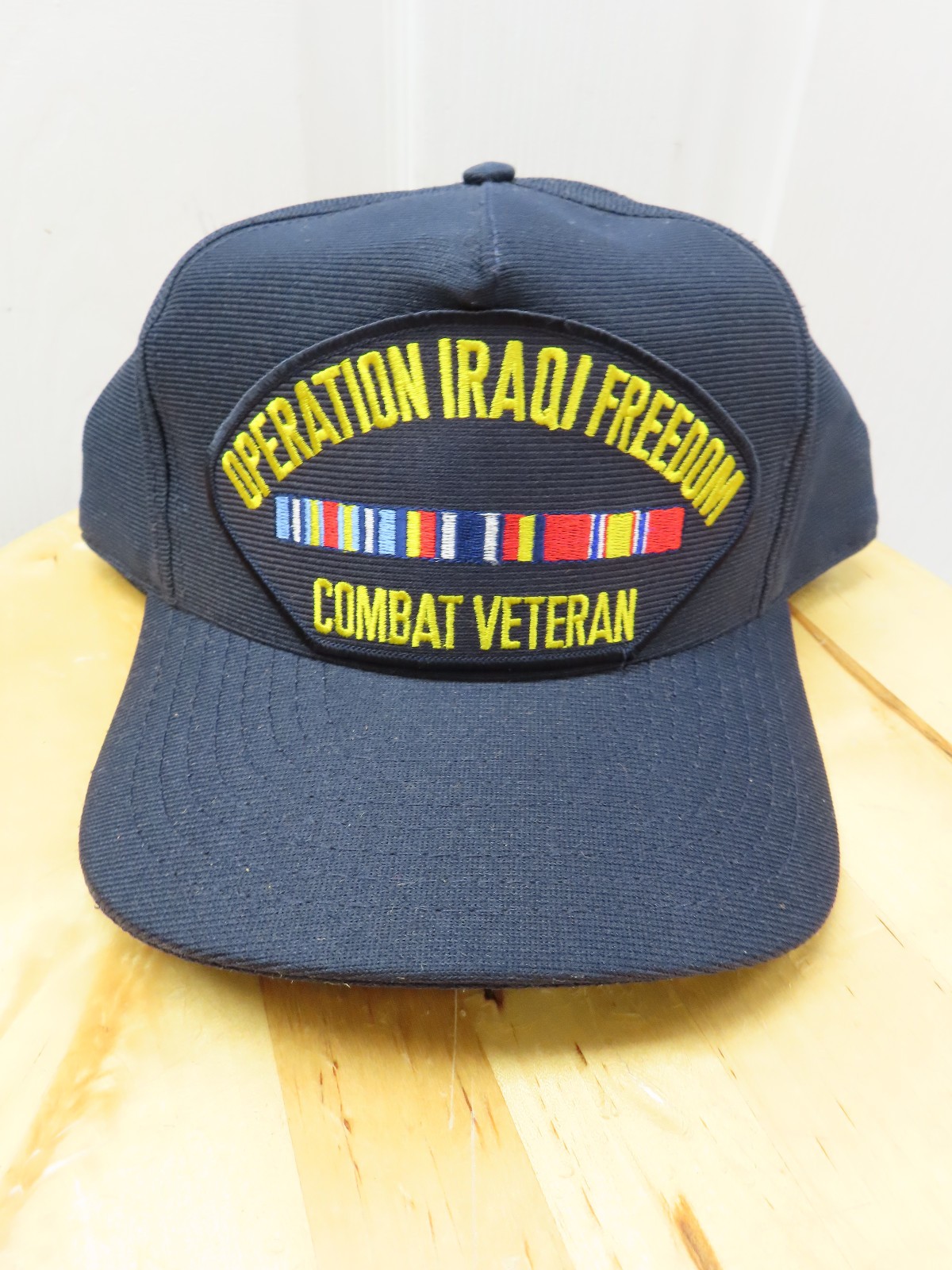 OPERATION IRAQI FREEDOM COMBAT VETERAN Ball Cap-Rare Military Collectible (USA)