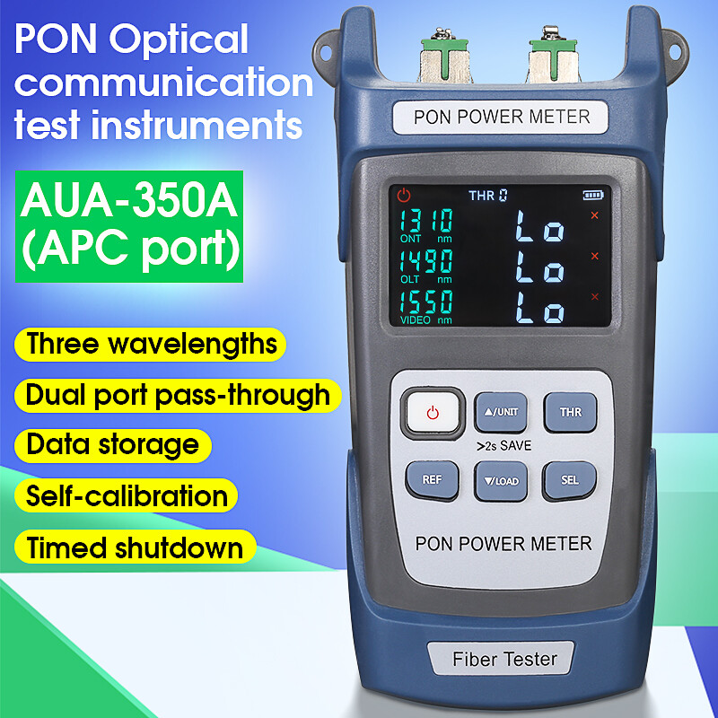 AUA-350A/U APC/UPC Fiber Optical PON Power Meter FTTX/ONT/OLT 1310/1490/1550nm