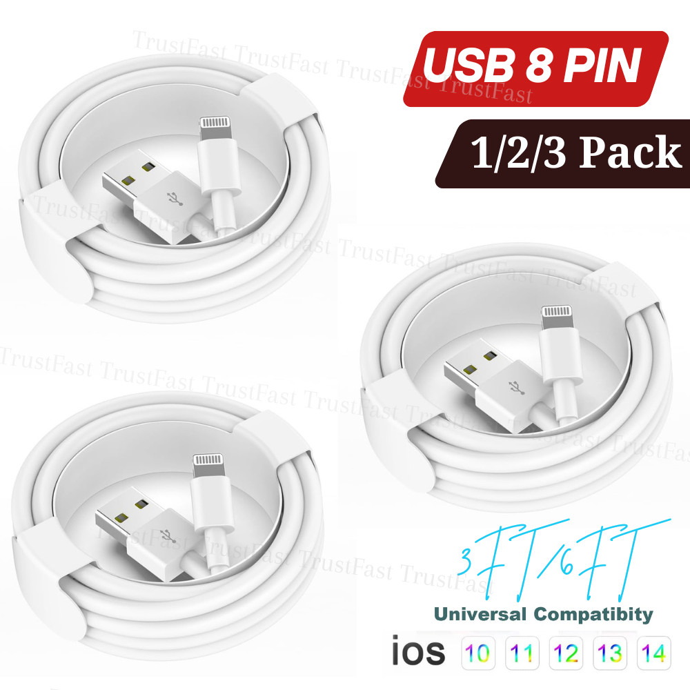 Fast Charger Charging Cable Lead For iPhone 14 13 12 11 Pro Max XS XR 8 Plus 6 7