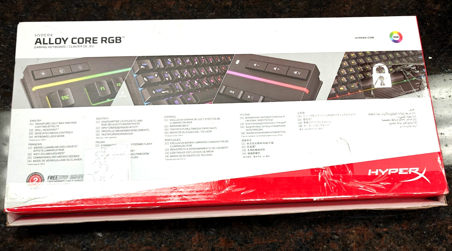 HyperX Alloy Core RGB - Gaming Keyboard [US Layout] (4p4f5aa-aba) (4p4f5aa#aba)