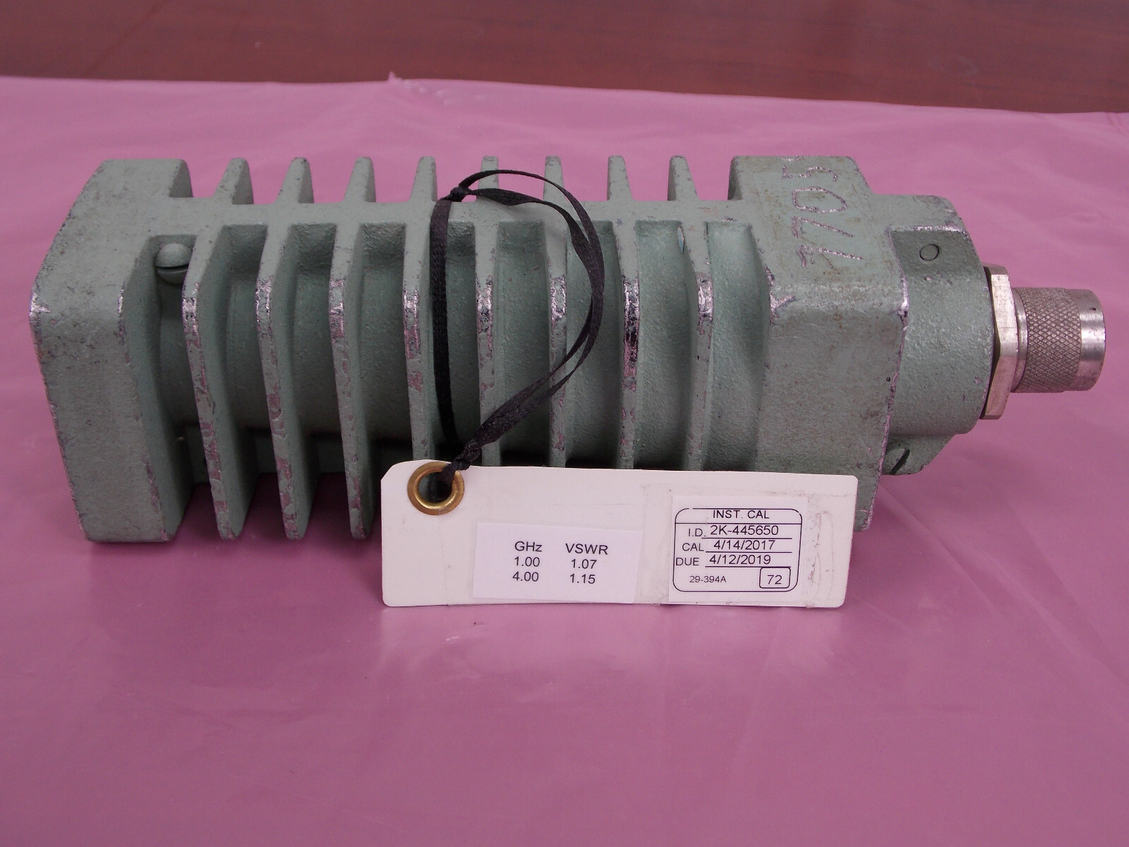 COAXIAL TERMINAL TERMINATION & DUMMY LOAD W/ CAL STICKER