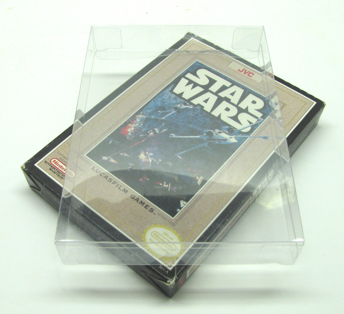 1x NINTENDO NES CIB GAME- CLEAR PLASTIC PROTECTIVE BOX PROTECTOR SLEEVE CASE