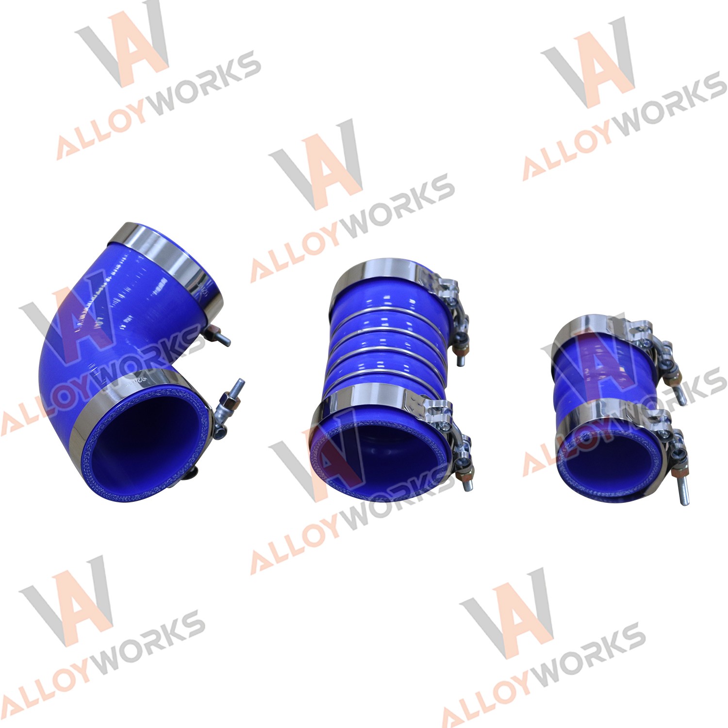 Silicone Hose Kit w;Stainless Clamps Fits 2006-2010,2008 GM 6.6L LBZ LMM Duramax