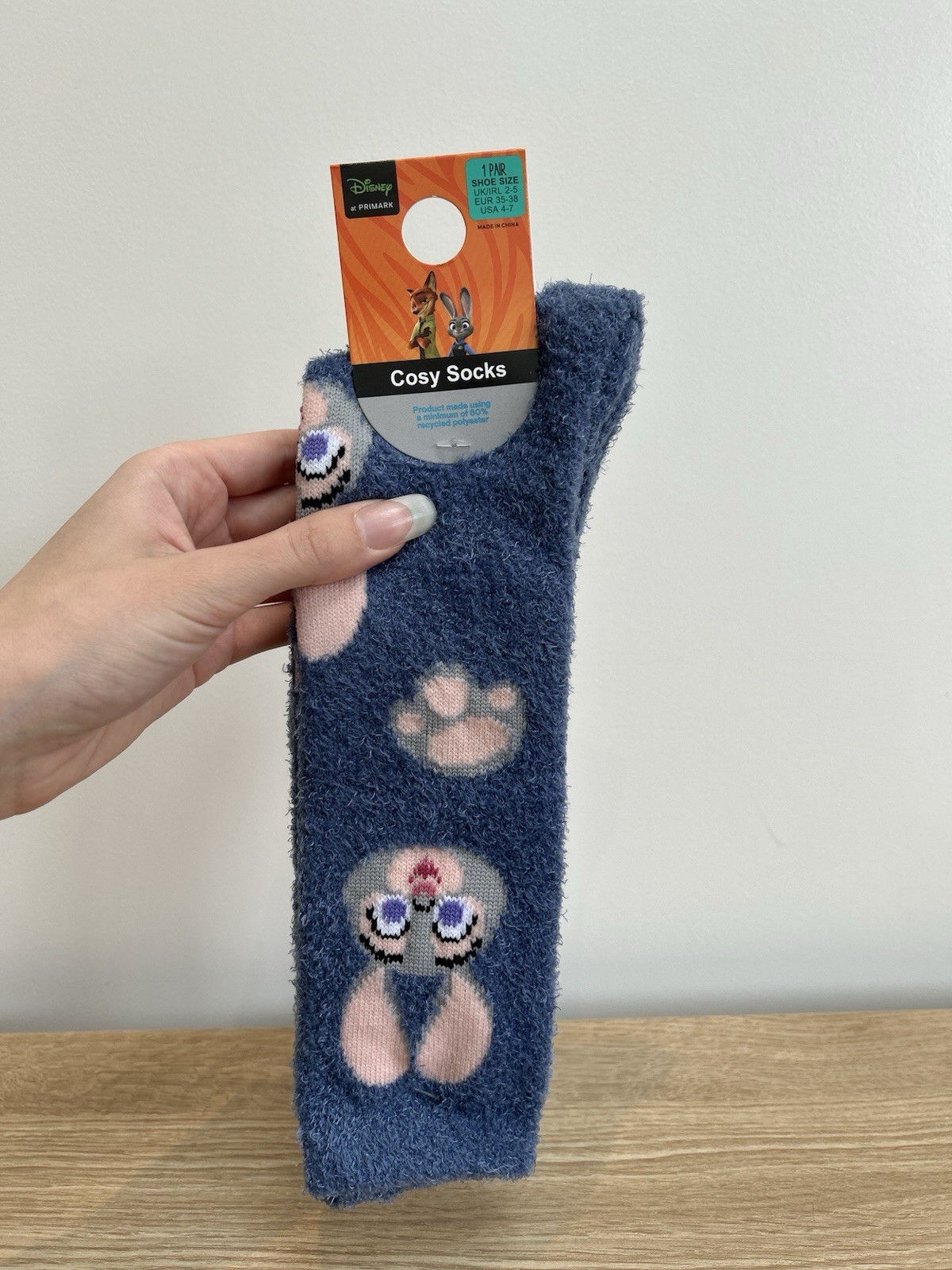 Disney Zootopia Judy Hopps Women’s Cosy Fluffy Socks Primark New With Tags