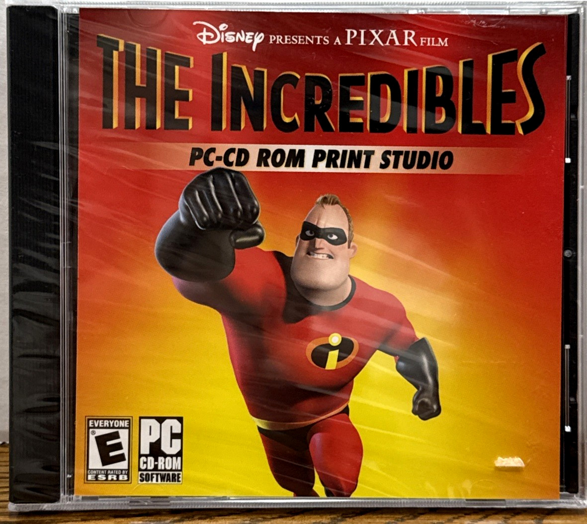 The Incredibles PC CD-ROM Print Studio Disney Pixar Windows 98/Me/XP New Sealed!