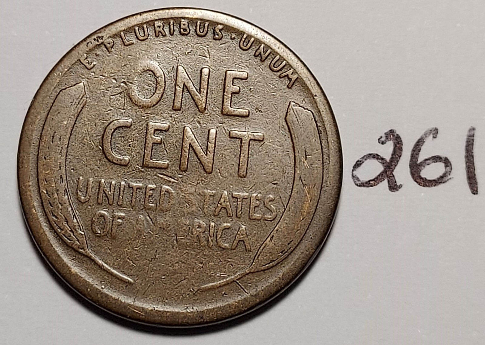 1920-S Lincoln Wheat Cent Below Fine #261