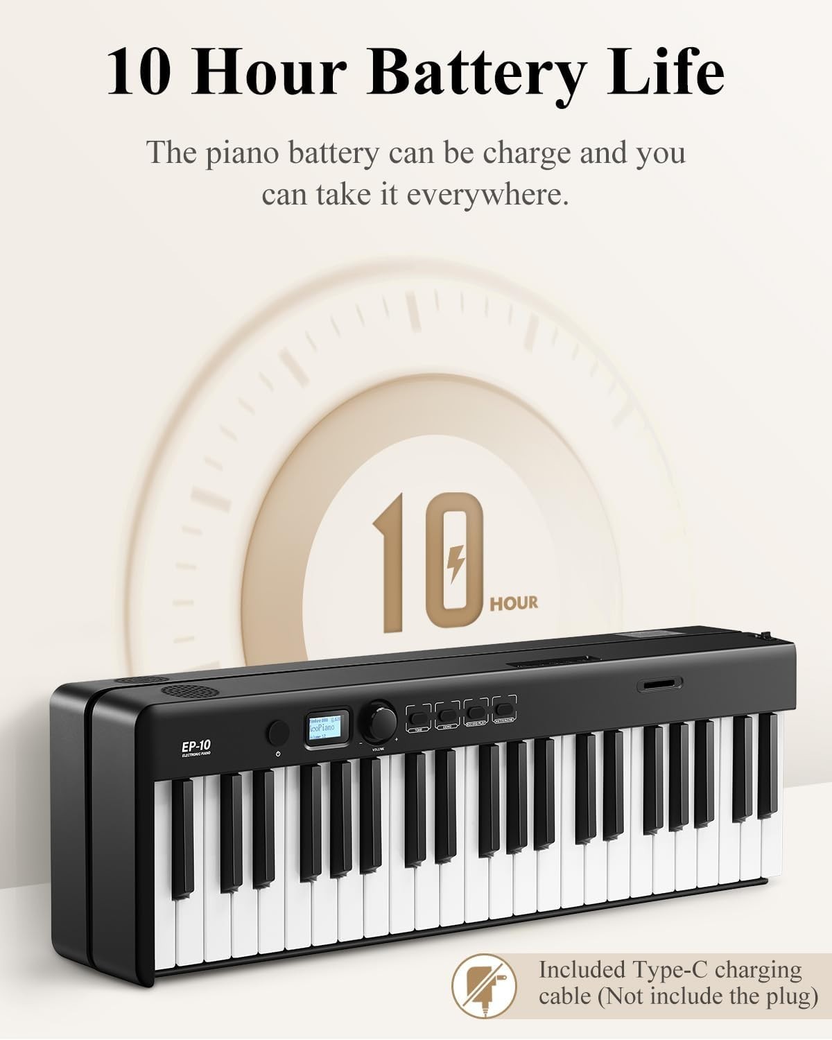 Foldable Electric Piano 88 Key Bluetooth Portable