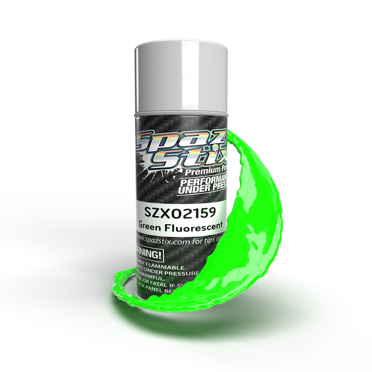Spaz Stix Green Fluorescent Paint 3.5oz Can SZX02159 02159