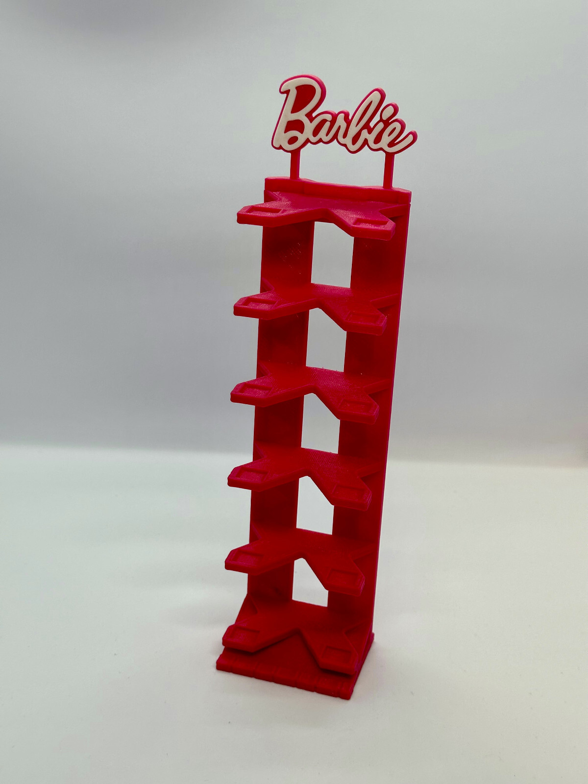 Barbie 1/64 Scale Dicast 6 Car Hot Wheels Stand Display