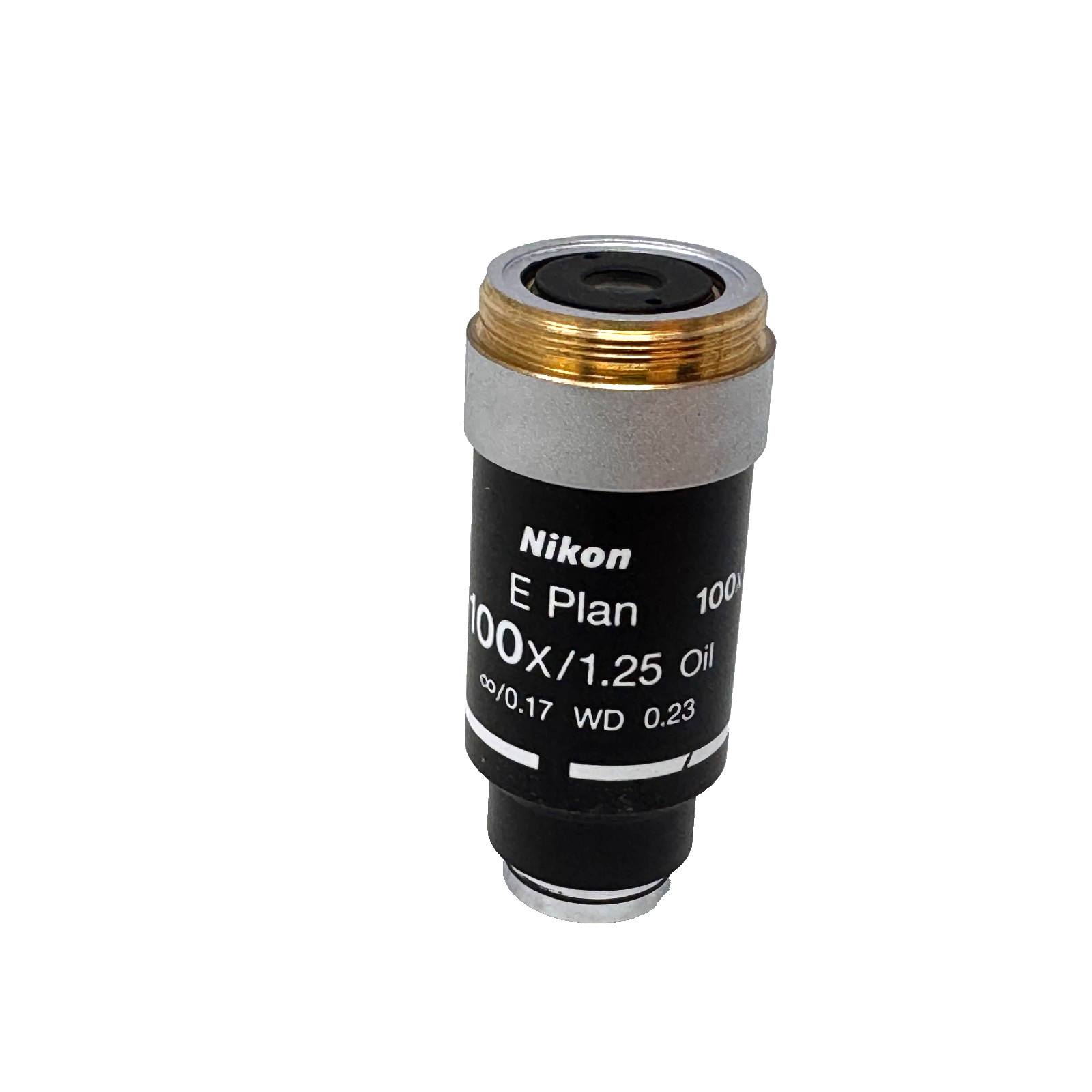 Nikon E Plan 100x/1.25 Oil Microscope Objective $\infty$/0.17 WD 0.23 | Infinity