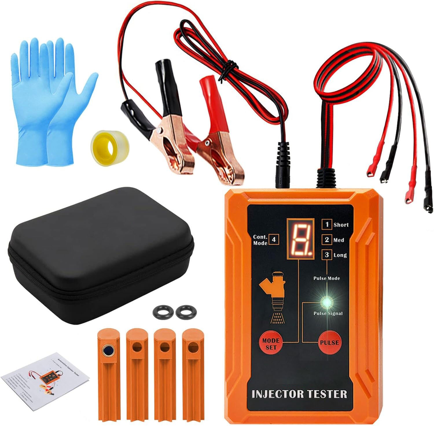 Universal Fuel Injector Tester Cleaner & Adapter DIY Cleaning Tools Kit Set