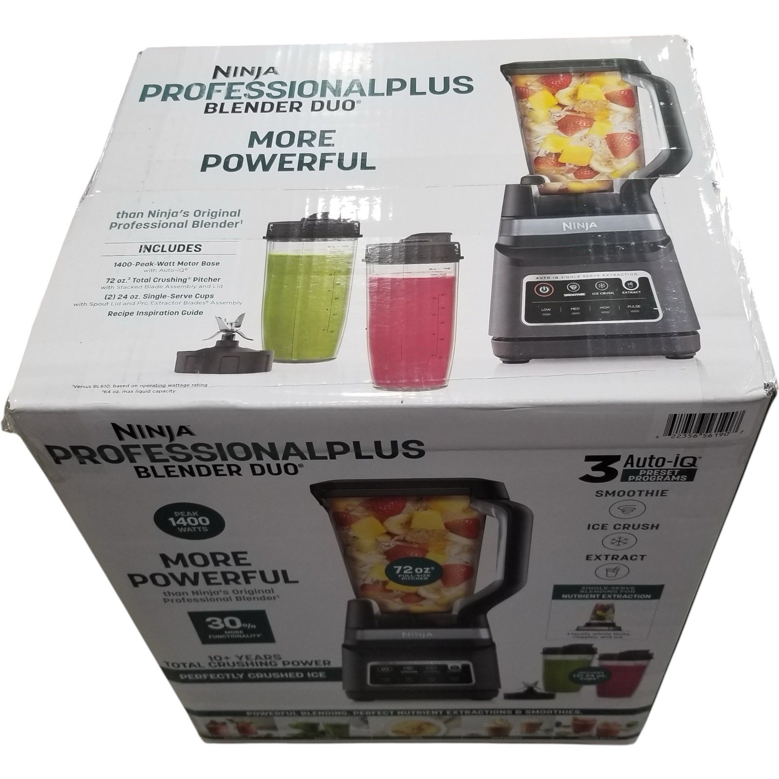 Ninja Professional Plus Blender DUO with Auto-iQ - Black (DB751A)
