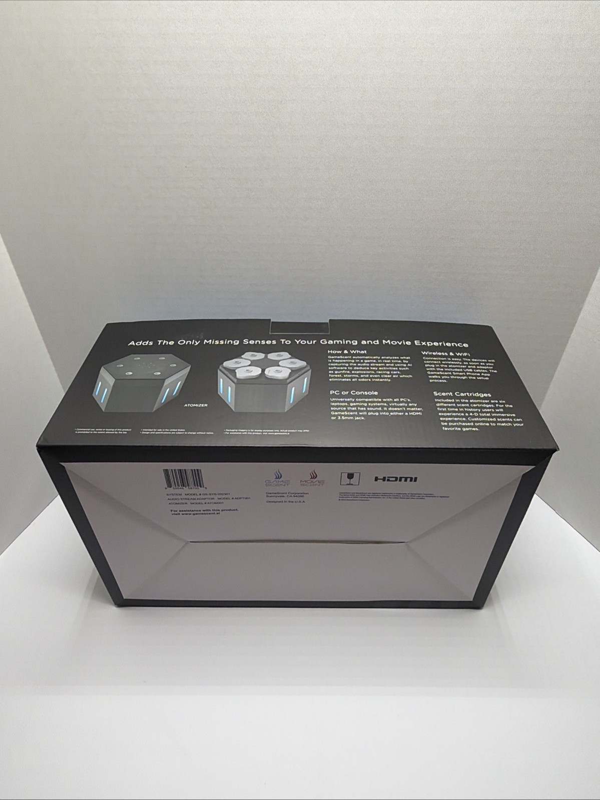GameScent Console Atomizer , Adaptor With 6 Primary Scents