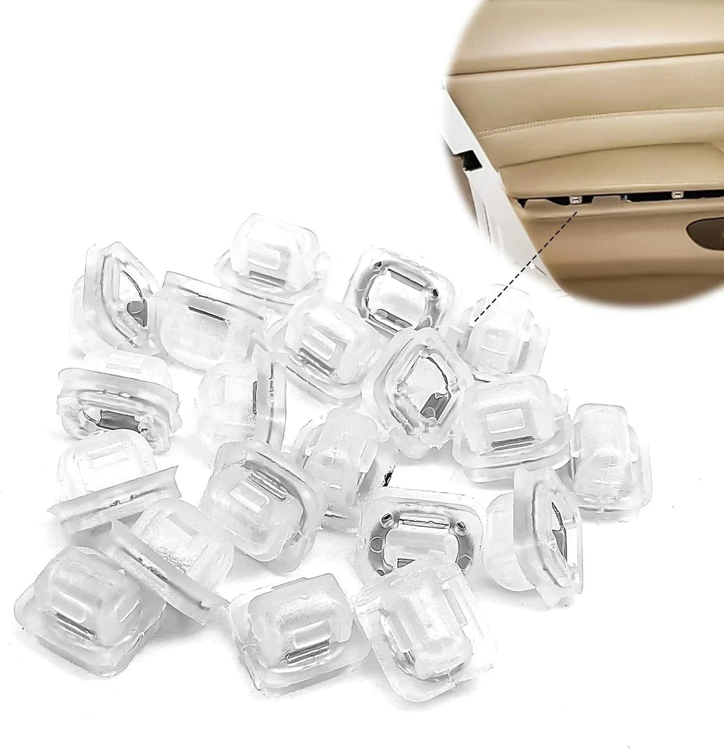 Interior Trim Moulding Door Retainer Trim Finisher Clips Compatible with BMW