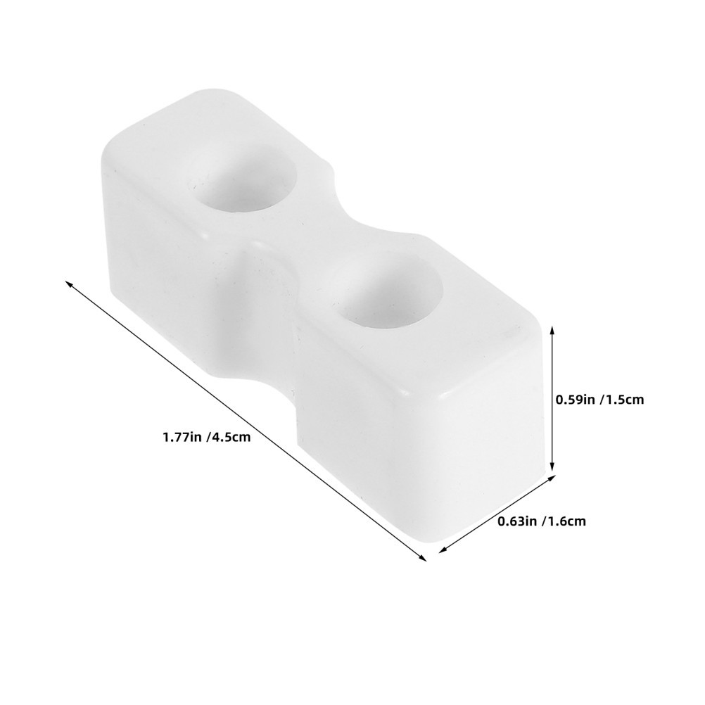 12Pcs Reusable Plastic Bed Frame Peags for Crib Board Hardware Support White