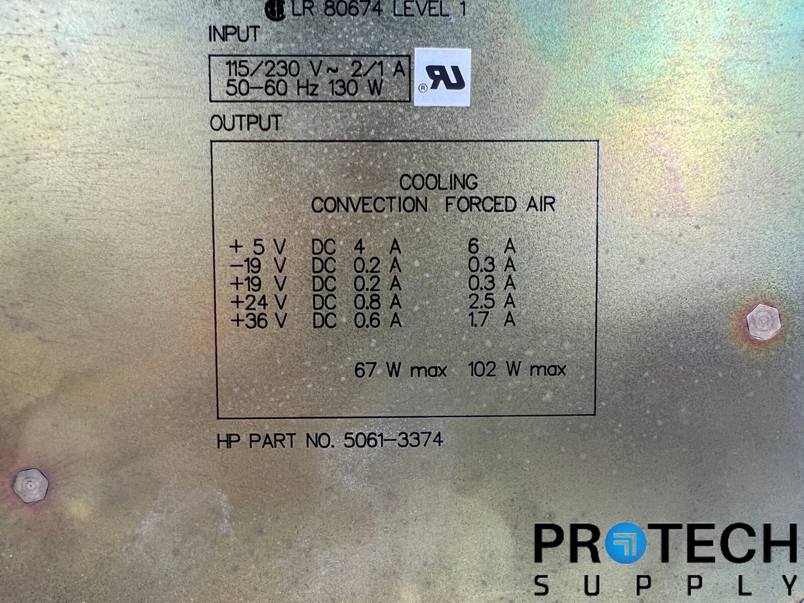 HP 5061-3374 Power Supply from 1050 Series Quat Pump with WARRANTY