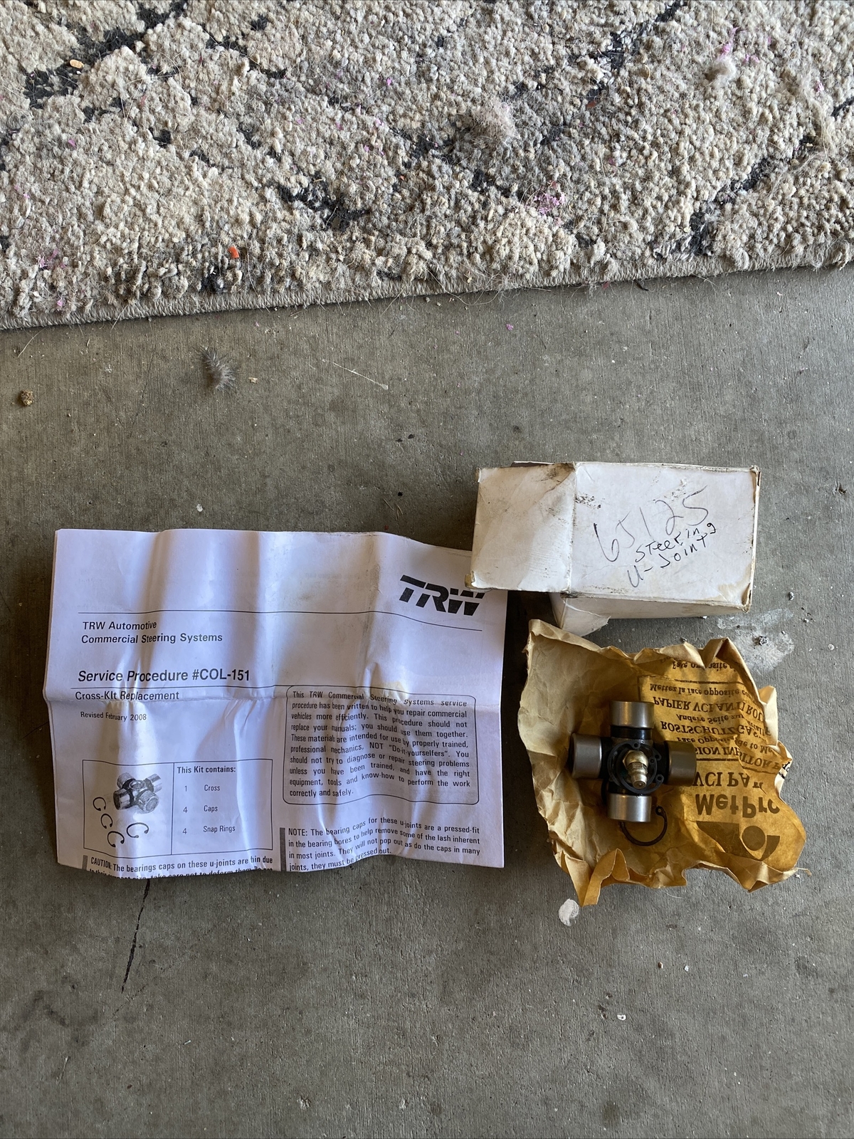 steering universal joint