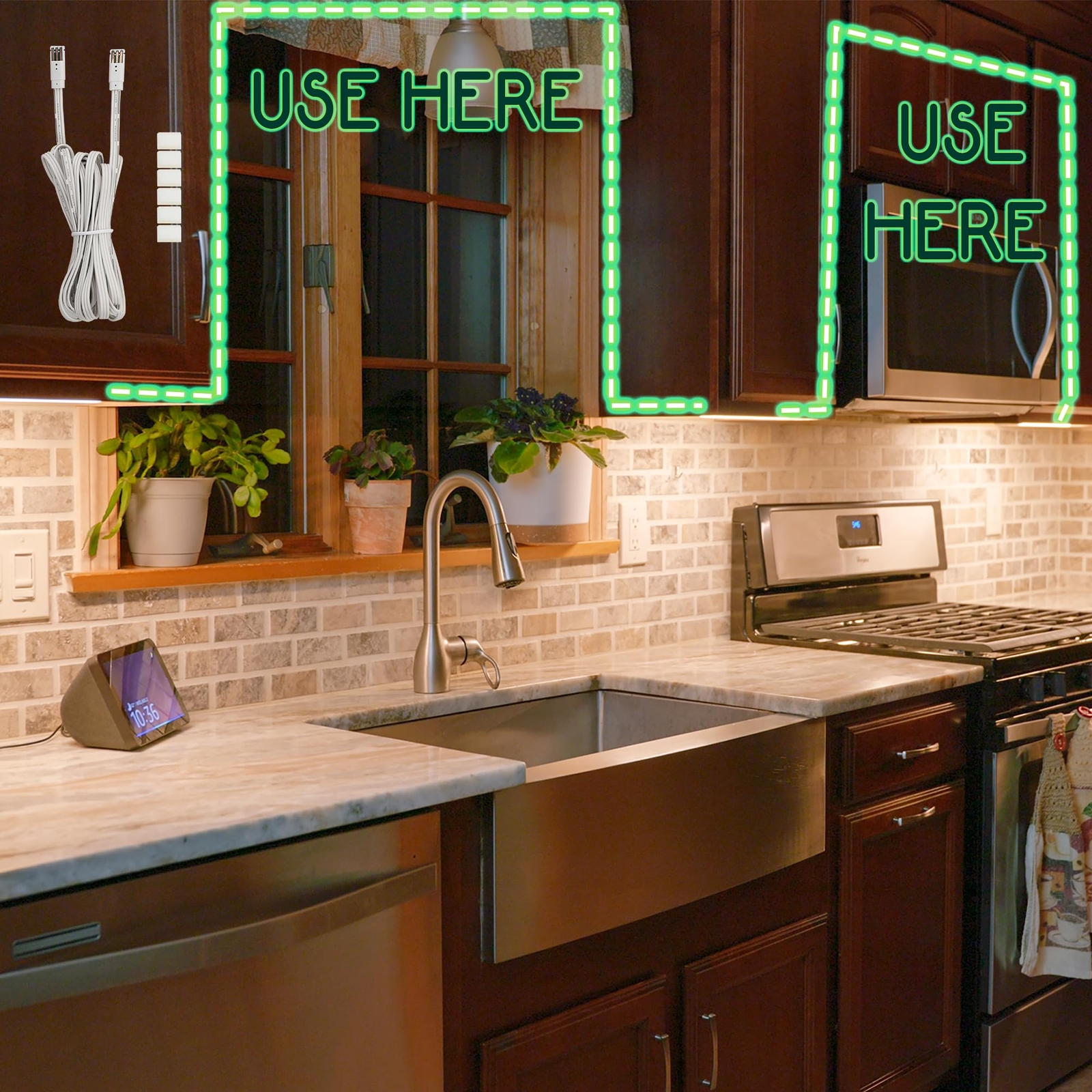 150 Connecting Wire Use With Smart Under Cabinet Lighting Kits Includes 6 Wire