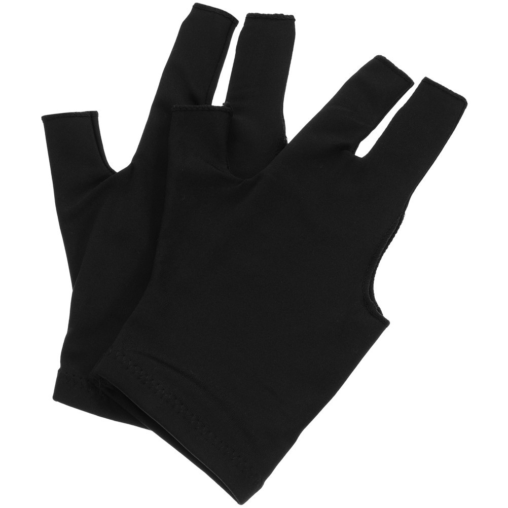 1 Pair Reusable Nylon Snooker Gloves Elastic Wear Resistant Cue Sports Gloves