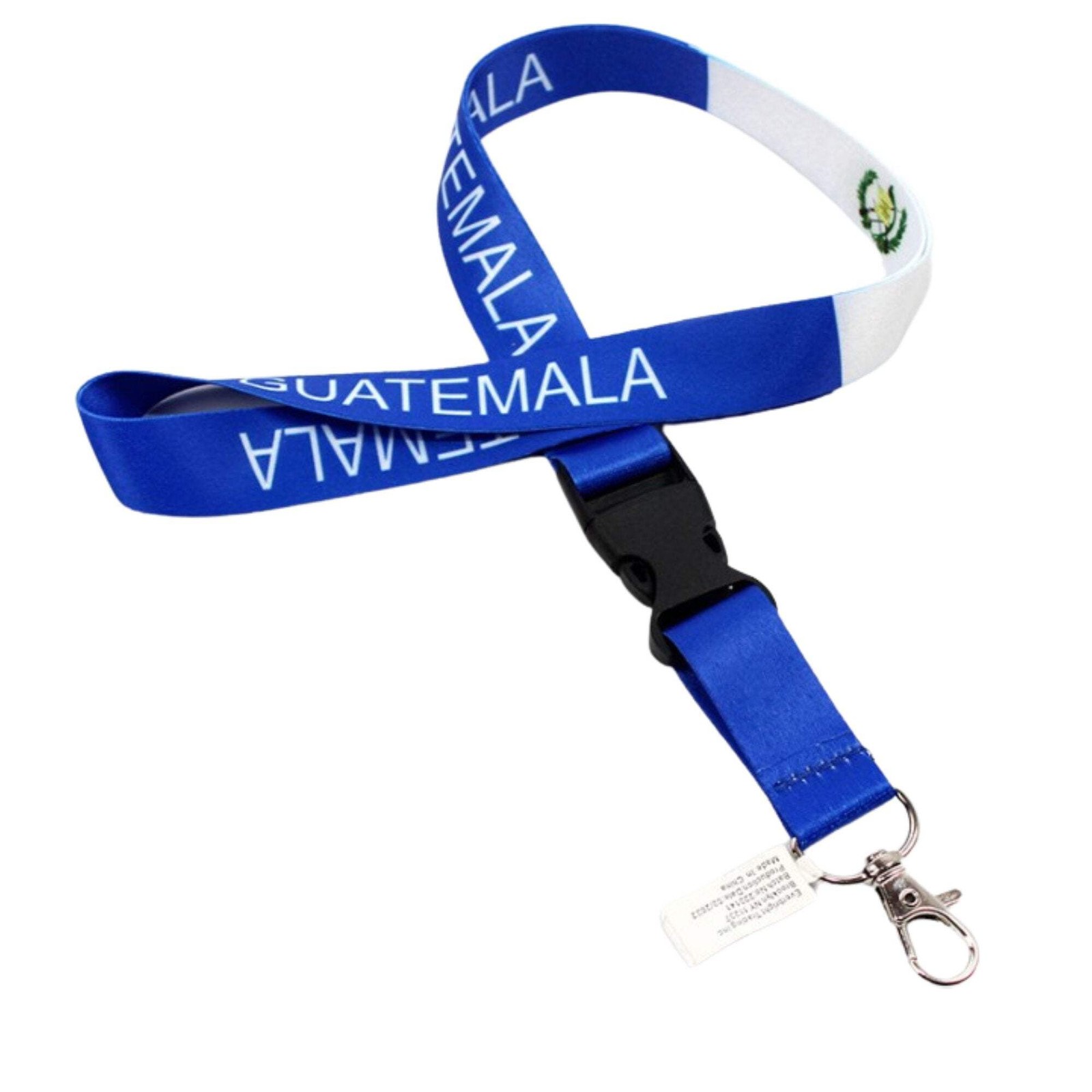 Guatemala Flag Lanyard Keychain with Quick Release – Neck Strap for Keys, 1 Pack