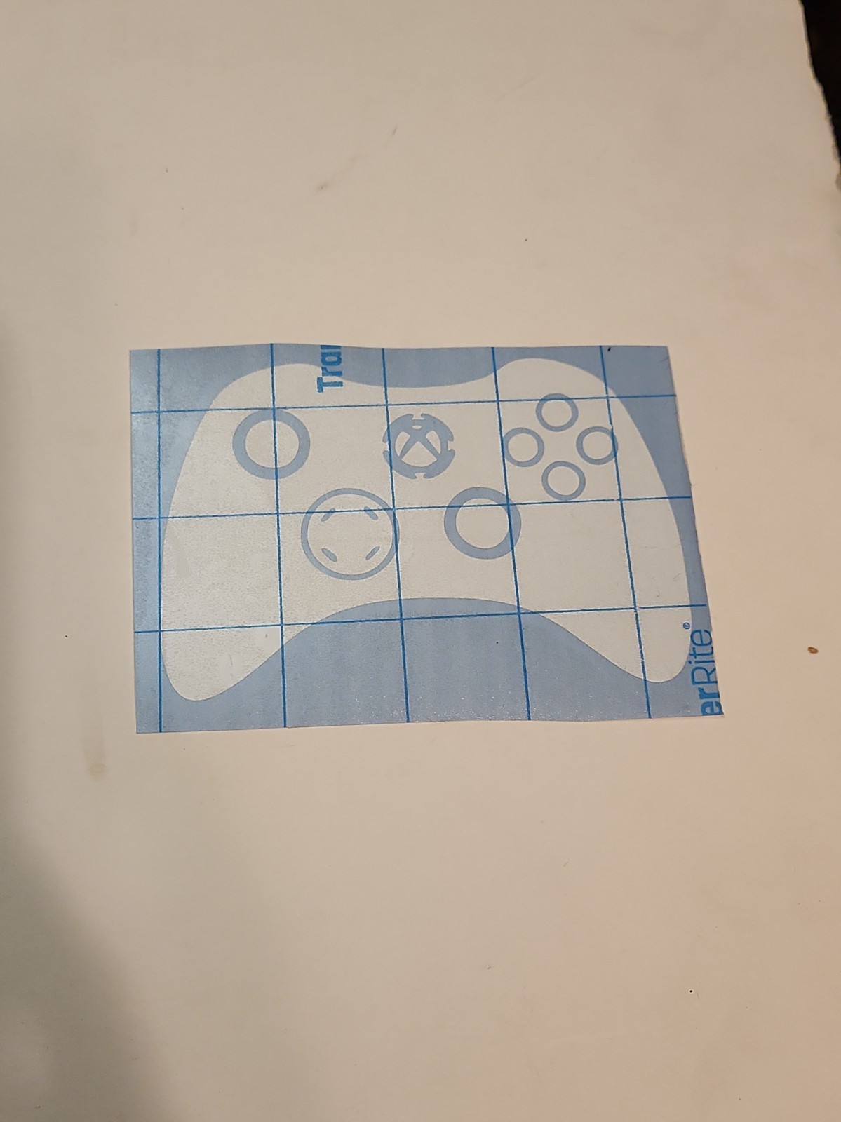 Xbox 360 Controller Vinyl Decal White 3x5