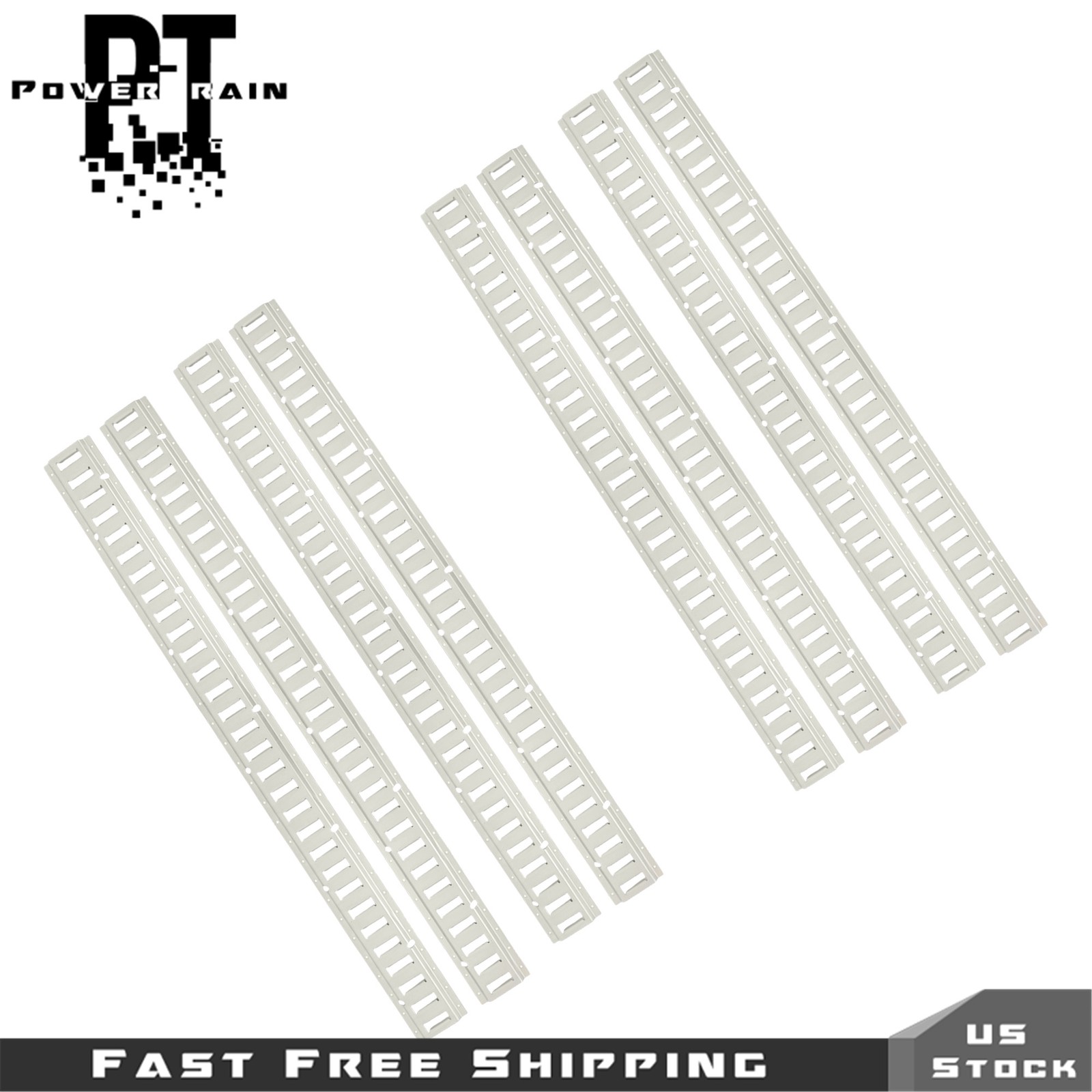 8x 5' Galvanized E-Track for Enclosed Trailers Cargo Trucks Vans Haulers