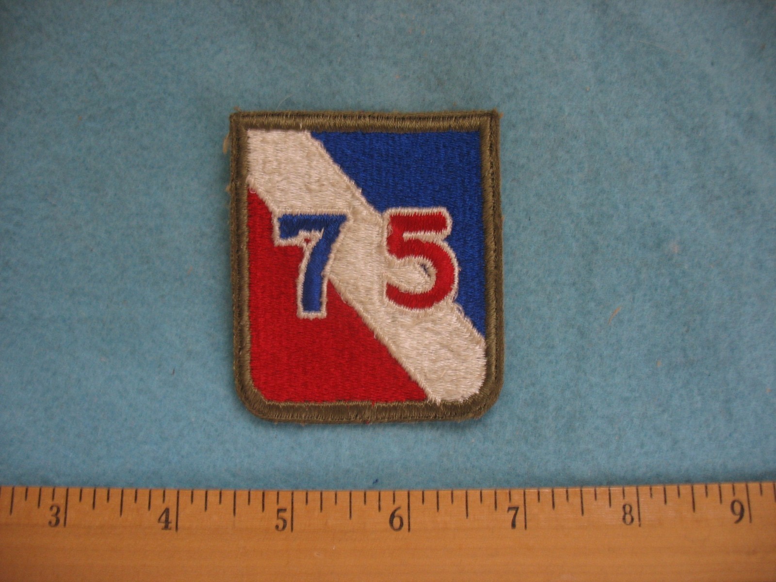 Original unused WWII US Army 75th Infantry Division shoulder patch