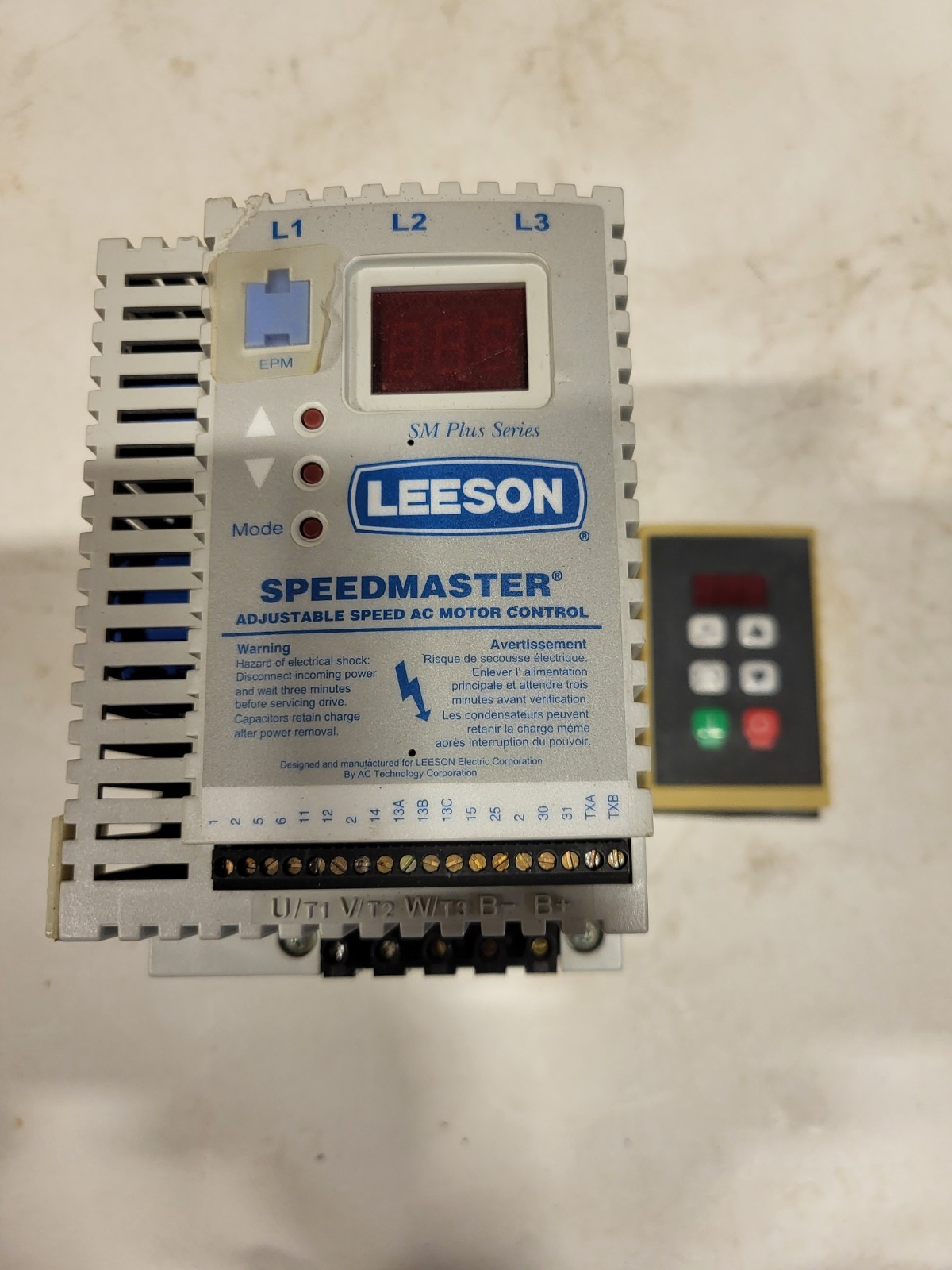 Lesson AC Motor Control 17447.00, With Panel Mount Display.