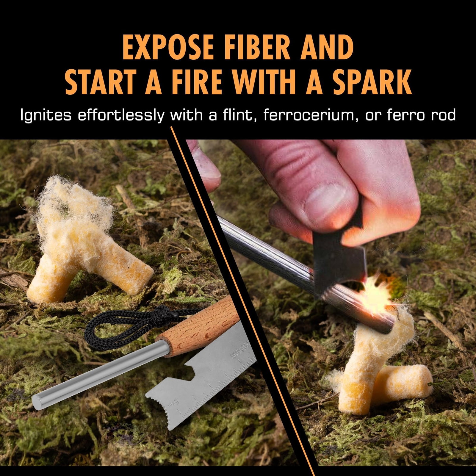 FireFlame Fire Plugs Fire Starter - Quick Instant 100% Waterproof All-Purpose...
