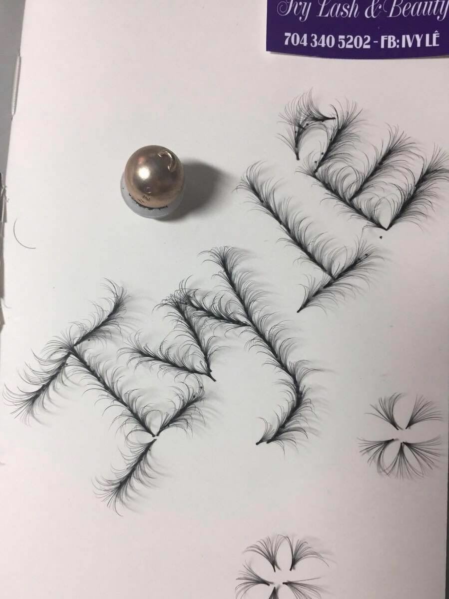 Handmade Eyelash Extensions 5-7D D Curl (1500fans/ 2 boxes)
