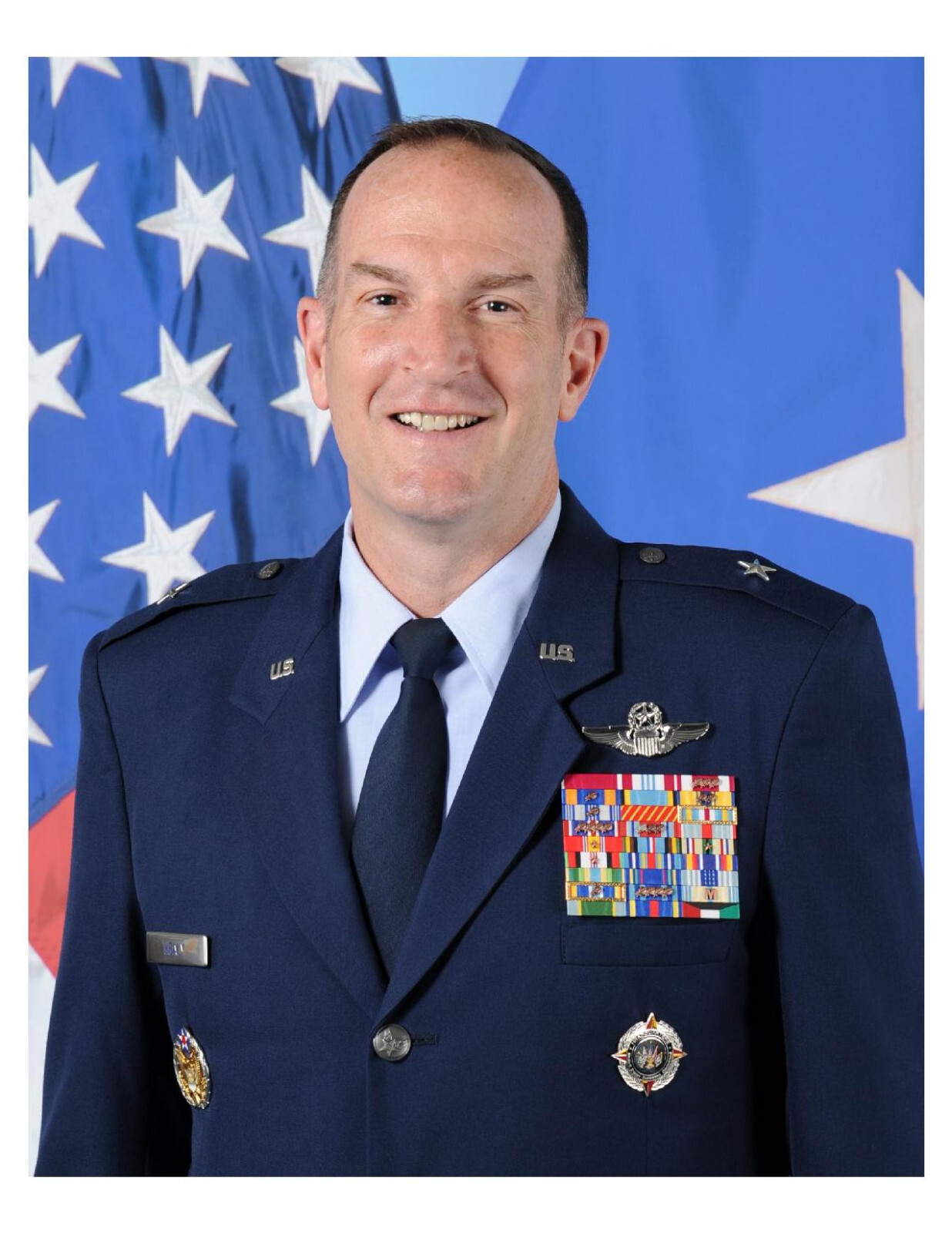 United States Air Force General John P. Healy 8x10 Photo #3 On 8.5" x 11"
