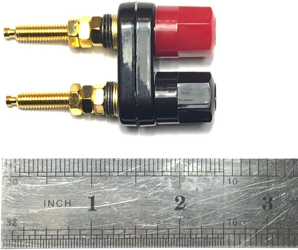 Dual Binding Post Terminal Banana Jack Socket Amp Speaker Power Connector 2 Pack