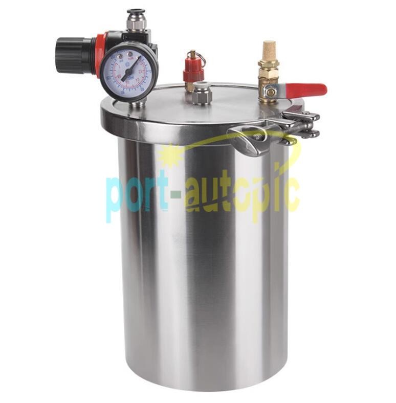 1x NEW Stainless steel Dispenser pressure tank Dispensing storage bucket 4L