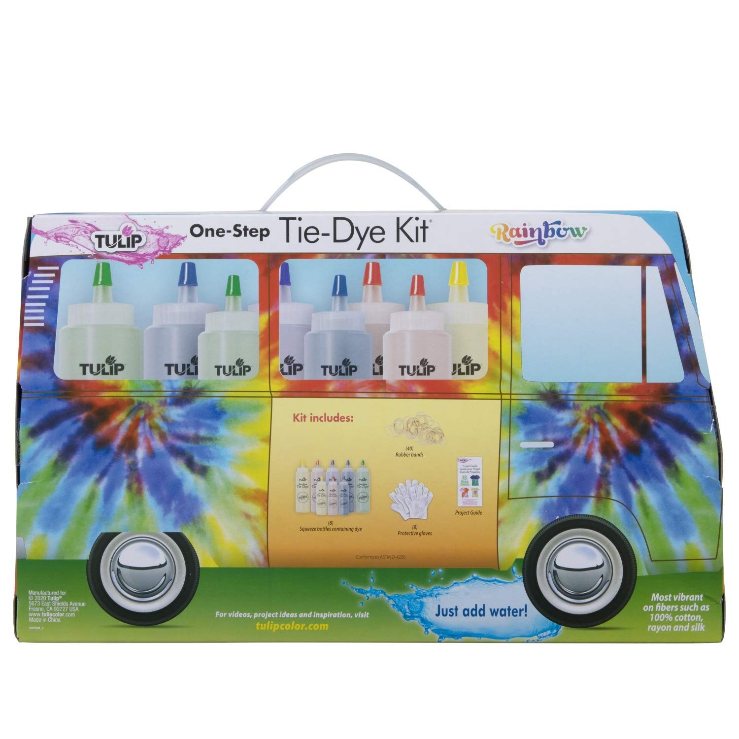 Tulip One-Step Tie-Dye kit Road Trip Bus Kit Rainbow