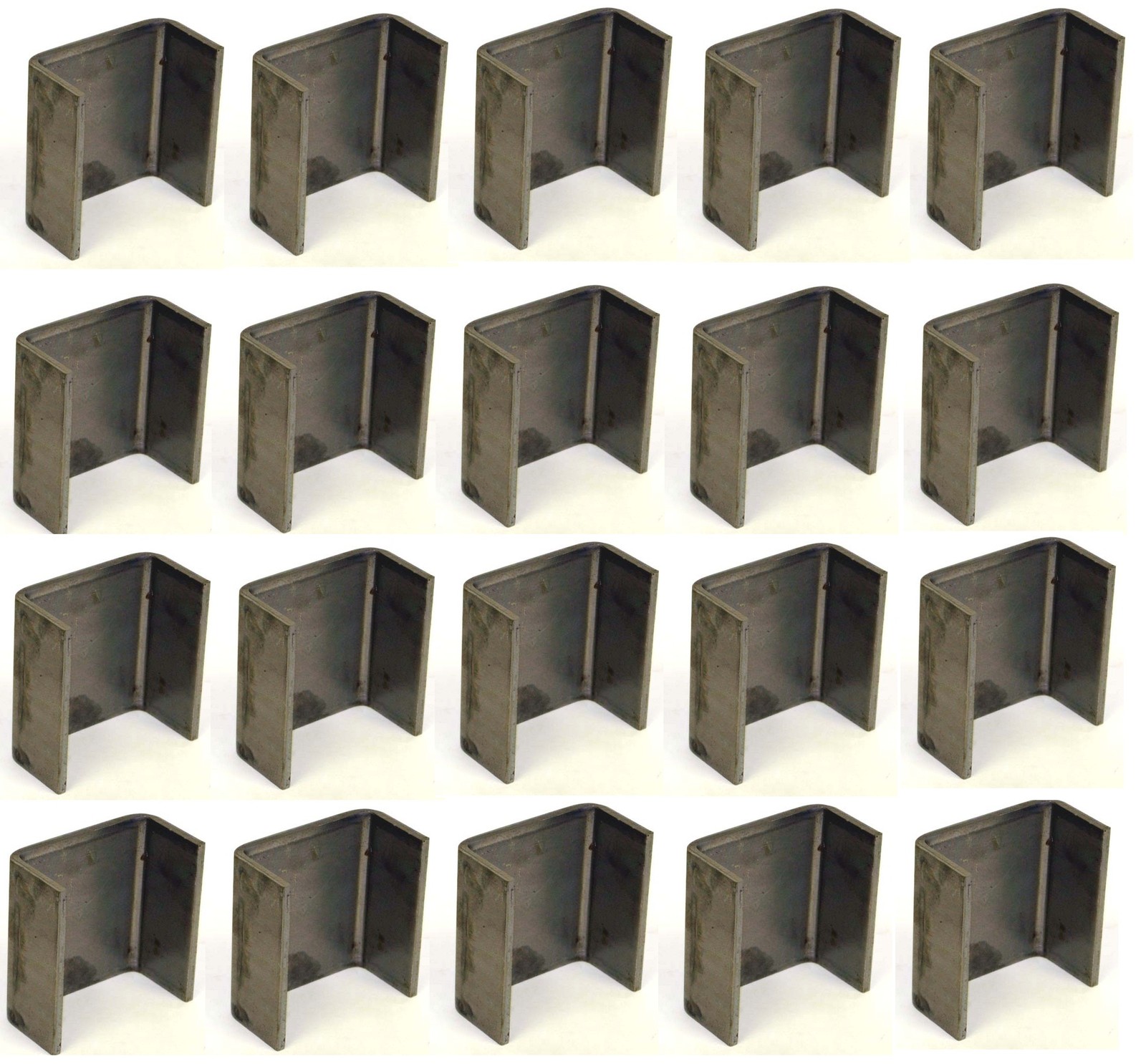 20 Pack – 2×4 Weld-On Steel Stake Pockets – 7-Gauge / 3⁄16" Flatbed Trailer Side