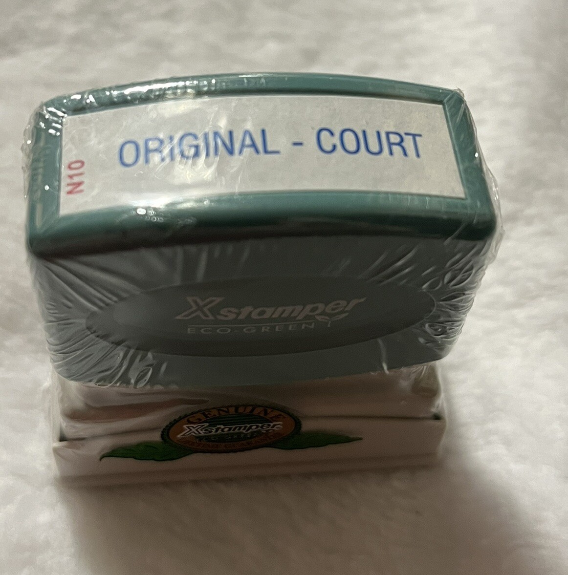 Vintage ORIGINAL X Stamper Original Court Blue Inking Stamp New