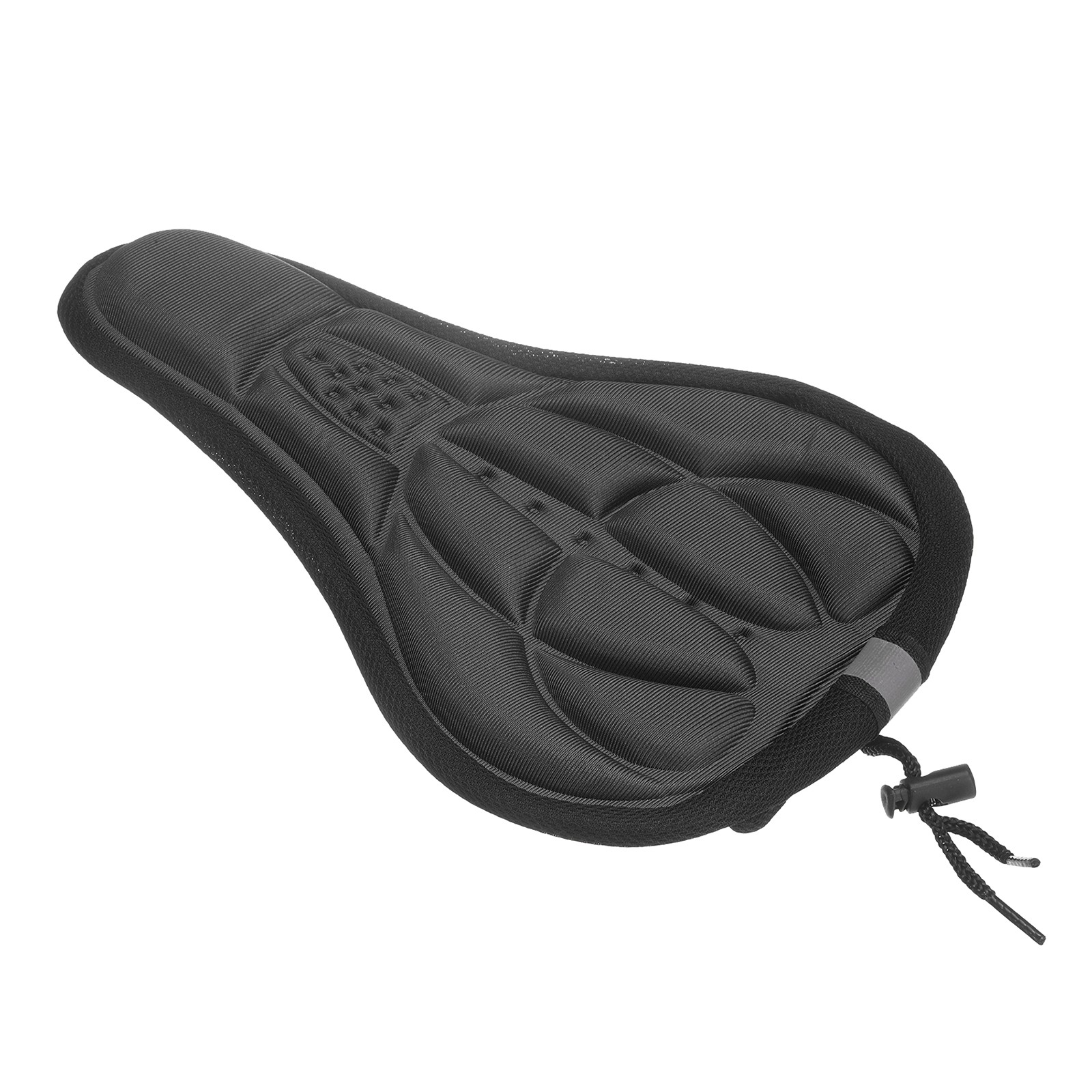Bike Seat Cover Comfort Seat Cushion Padded with Drawstring Black