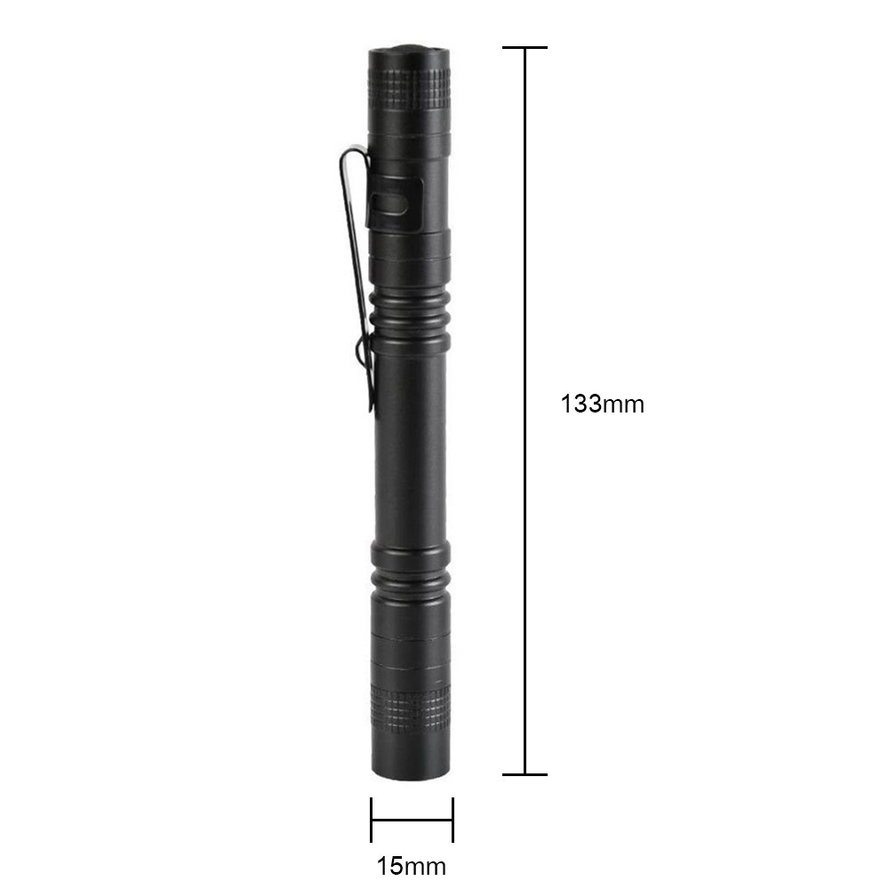 Mini 395nm UV LED Flashlight Light Penlight Black Light Clip Work Light Torch US